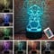 LOUHH Lampe Stitch, 3D LED Smart Remote Control Lampe 16 Couleurs NoëL Cadeau Chambre D'Enfant DéCoration Cadeau De Vacances