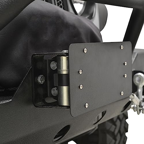 ZORASEN License Plate Mount Bracket for Winch Roller Fairlead
