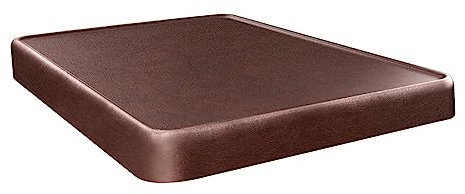 Perfeclan Heavy Duty Leatherette Billiard Pool Table Cover,Waterproof&Tearproof Cover for Pool Table, Brown 7ft