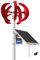 HUIZHITENGDA Schwacher Wind 3000 W AC 12 V 24 V 48 V Windturbinengenerator, 5 Rotorblätter Vertikaler Windturbinengenerator MPPT-Regler Stille Windmühle LED-Ladeanzeige,220v