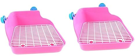 FRCOLOR 2stücke Kleintier Ecktoilette Für Hamster Chinchilla Und Meerschweinchen Langlebige Einfache Töpfchentrainer Für Käfignutzung