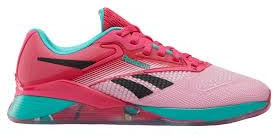 Reebok Scarpe Nano X4 da donna, Rosa vivo/rosa astro/verde selvaggio, 40 EU