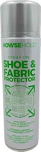 Waterproof Shoe and Fabric Protector Spray 500ml for Suede, Leather, Nubuck & Canvas - Long-Lasting Rain Stain & Water Repellent Formula Nano Protect