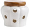QOKLIYUI Pot à ail en céramique à large Application, Solution de stockage élégante et pratique, organisateur de cuisine, Pot de stockage d'ail en céramique, blanc