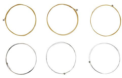 Cordes Mercerisées en Acier Inoxydable, Jeu de Cordes, Accessoire de Pièce de Rechange pour Guitare Folk Classique