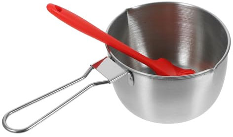 Ciieeo 1 Set Sauce Pan Sauce Pot Boiler Suit Boiler Pot Camping Pot Candle Heater Warmer Pot Saucepans Grilling for Men Mens Suit Dip Spit Cup Saute Furnace Man Stainless Steel Iron