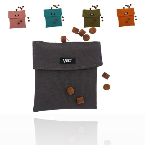 VOGT-SnackBag | Futterbeutel | Taschenschoner | André Hundeerziehung (grau)