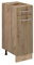 Vicco Küchenunterschrank R-Line, Artisan-Eiche/Goldkraft Eiche, 30 cm ohne Arbeitsplatte