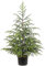 Künstlicher Norfolk-Kieferbaum, 91,4 cm, künstlicher Weihnachtsbaum, getopft, grün, für Veranda, Weihnachten, Innen- und Außendekoration