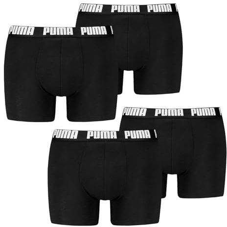 PUMA Herren Boxer Boxershorts Shorts Unterhosen Comfort Stretch 4er Pack, Wäschegröße:2XL, Artikel:-001 Black/Black