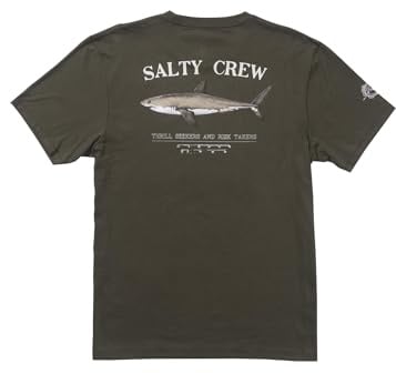 Salty Crew Bruce Herren-T-Shirt, kurzärmelig, Dusty Olive, XX-Large