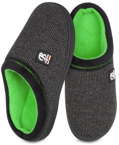 BIAL Zapatillas Casa Hombre, Pantuflas Hombre para Forro de felpa cálido, Zapatillas de Casa con Antideslizante Suela, Invierno Para interior