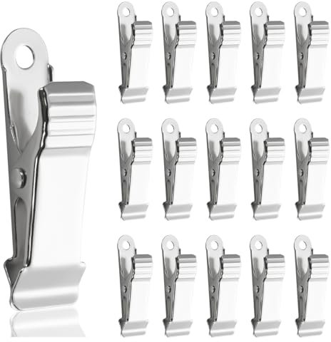 Prebarfun 45 Pezzi Morsetti a Molla, Mini Morsetti a Coccodrillo, Morsetti a Coccodrillo, Clip a Molla in Metallo, Piccoli Morsetti per Sacchetti di Cibo Immagini Foto Artigianato Artistico Argento