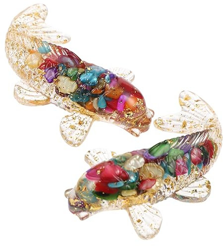 NAMOARLY 2piezas Estatua De Pez De Decoración De Pez Pequeño Figura De Adorno De para Jardín