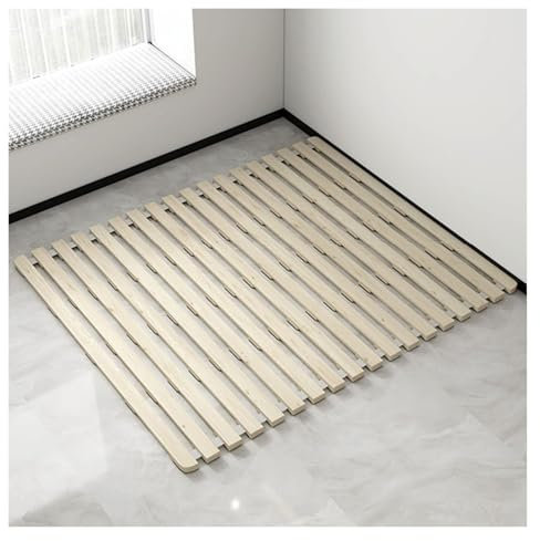 Generisch Lattenrost, 180 cm Breite, Lattenrost und Brett, Rolllattenrost, Klappbrett, Matratze für Einzel-/Doppel-/Voll-/Queensize-Betten, Größe 180 x 200 cm, ideal für Böden