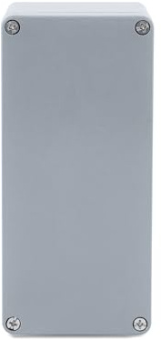 BOXEXPERT Industriegehäuse GFK Polyester GRP IP66 160x75x75mm Serie Elbe wasserdicht Leergehäuse Installationsgehäuse Anschlussgehäuse fehgrau