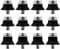 Amusingtao 12 Pcs Football Studs Replacement, Metal-Tipped, 2 Sizes (13mm & 16mm) for Soccer & Rugby Shoes