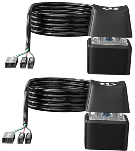 Holibanna 2pcs Power Button Extension Power Switch for Desktop Computer Extended Cable