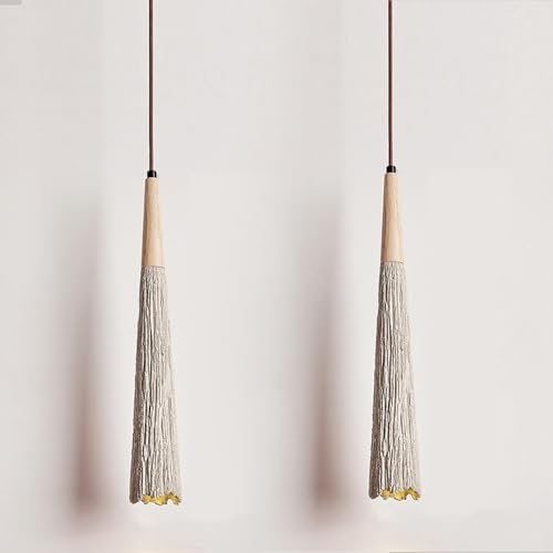 LIGKIN 2 Stück Pendelleuchte Moderne E27 Hängeleuchte Minimalistischer Stil Lampenschirm aus Zement Kronleuchter Industrielle Hängelampe Deko von Restaurants, Bars und Cafés