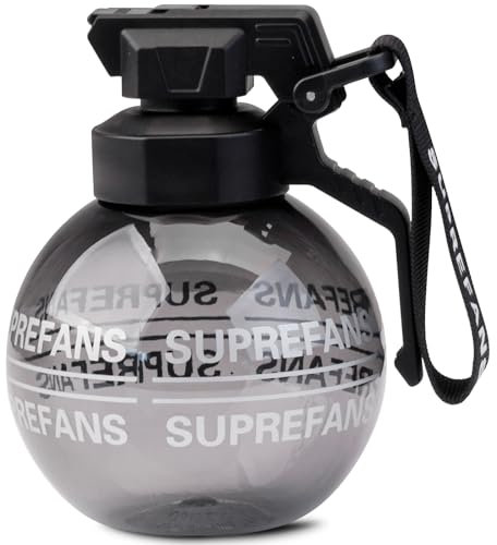 LUCYLANKER Grenade Trinkbecher, Sport Wasserbecher, BPA Frei, Geeignet für Fitnessbegeisterte, Outdoor Sportbegeisterte, Männer und Frauen Urlaubsgeschenke, 520 ML (Schwarz)