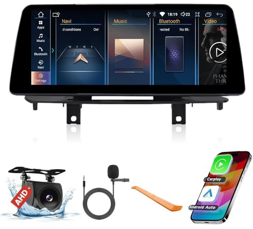12.3 Octa Core 8G+128G Car CarPlay Android Auto Navigation Android Stereo für BMW X5 X6 F15 F16 2014-2017 NBT GPS Touchscreen Haupteinheit Radio Display IPS Tablet Media Player