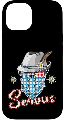 Hülle für iPhone 14 Servus Trachten Herren Bayern Passend für Oktoberfest Kostüm