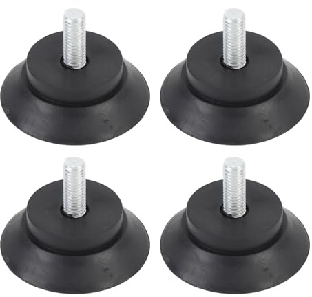 Ausla Pieds en Caoutchouc pour Meubles, Fixation à Vis Robuste avec Ventouse Coulissante, Parfaits pour Les Chaises et Les Tables sur Les Planchers en Bois Dur
