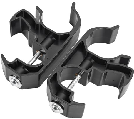 Rcniso Flashlight Mount [Mounting Bracket Holder Clamp] 2PCS No Drill ABS Black Easy Removal Replacement with Stable Design for Unlimited 4-Door JL 2018-2025