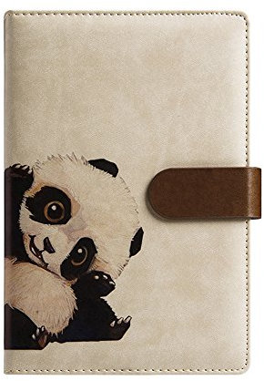 A6 niedliche einfache Binder Tagebuch Handbuch (Panda)