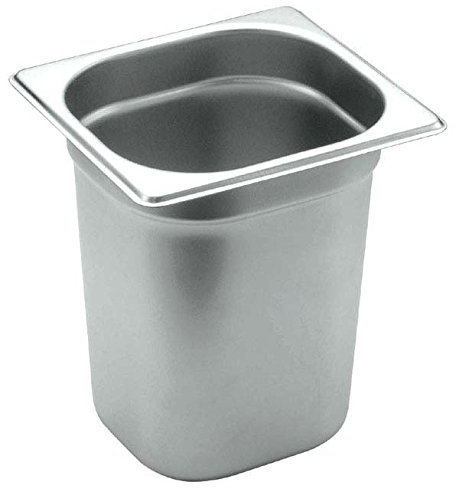 Stainless Steel 1/6 Gastronorm Container 200mm Pan Deep, Catering, Bain Marie, Gastro Food Pans