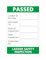 Passed Ladder Safety Inspection Self Adhesive Vinyl Stickers Health and Safety Business Pack of 10 76mm by 51mm Each
