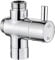 Ibergrif, 3 voie douche, laiton chromé, entrée de commutateur de douche universelle (G3/4 pouces) et 2 sorties (G3 / 4 pouces et G1/2 pouces)