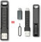 Kit di cavi - 2 in 1 portachiavi USB di ricarica e cavo dati, cavo USB A a USB-C + adattatore micro USB, include custodia per il trasporto portachiavi e strumento per scheda SIM.
