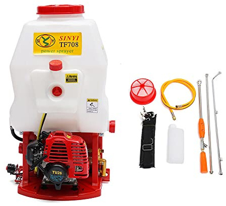 Kaibrite Rückenspritze mit Benzinmotor 20L Sprühgerät 2-Takt 25.4CC Garten Pflanzesprüher Unkrautspritze