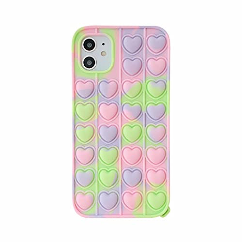 Hülle für iPhone 13, CrazyLemon Color Silikon Fälle Spaß Fidget Pop it Handyhülle Schutz Ultra Mode Fälle für iPhone 13 6.1 Zoll - Tarnung 01
