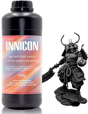 INNICON Schnelles ABS-ähnliches 3D-Drucker-Harz, 405 nm, schnell, nicht spröde, robuste hohe Präzision, Standard-Photopolymer, LCD, DLP, 3D-Druck, Harz, UV-härtend, flüssig, 3D-Harz, schwarz