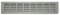 DEMLOU – Aluminium Air Vent Grille – Kitchen Worktop Plinth Heat Vent – Slim Skirting Vent Cover for Cabinet Drawer or Cupboard – Anodised Slim Aluminium Finish - 44 x 7 cm.