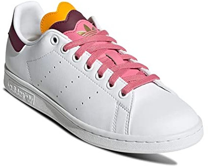 adidas Stan Smith Baskets pour Femme, Cloud White Rose Tone Semi Solaire Gold, 36 EU
