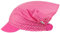 Smarilla Schirmmütze Mädchenmütze Sommermütze Kopftuch Baumwolle Punkte, Farbe: Rosa, Größe: L (50/52)