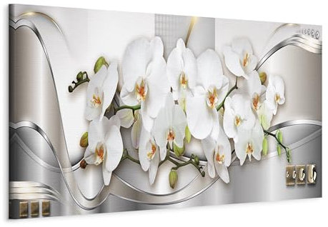 murando - Akustikbild Blumen Orchidee Bilder Akustikschaum Hochleistungsschallabsorber Schallschutz Leinwand 1 tlg Wandbild Raumakustik Schalldämmung Orchidee Blumen b-A-0086-b-b
