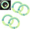 JNNJ 4Pcs Dekorativer Zündschalter Leuchtender Ring, Zündschloss Abdeckung Aufkleber, Start Stop Knopf Dunkel Leuchtende Aufkleber Verkleidung für Auto Motorrad(Blau)