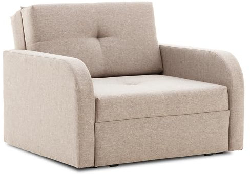 Sessel FASO 80 mit Schlaffunktion und mit Betkasten, Entspannen mit Stil, Stoff Malmo New (Malmo New 08)