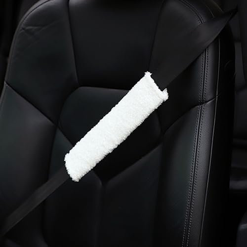 SUNTRADE Auto Sicherheitsgurt-Bezüge, Faux Lamm Plüsch Schulterpolster Safty Belt Covers Auto Seatbelt Protector Rucksack Strap (2)