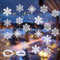 25 fiocchi di neve bianco 25 pezzi fiocchi di neve decorazione natalizia bianca 10 cm fiocchi di neve da appendere in plastica fiocchi di neve albero di Natale da appendere