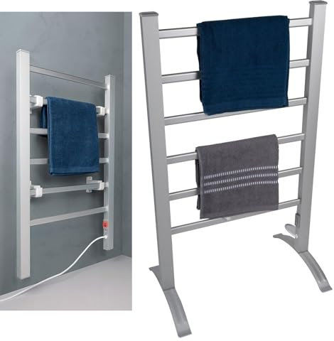 DIRT DEVIL Elektrischer Handtuch-Heizkörper Stand/Wandmontage Handtuchhalter
