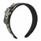 Punk Stirnband Leder Schnalle Stirnband PU Leder Stirnband Metallschnalle Gothic Tiaras PU Leder Kopfschmuck Rock Stirnband Leder Schnalle Stirnband