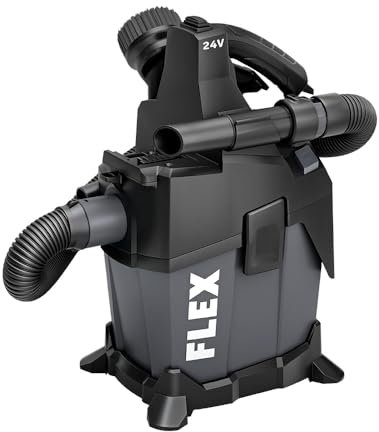 Flex 24V Brushless 1.6 Gallon Wet/Dry Vacuum FX5221-Z, ASPIRAPOLVERE_Cleaner, Grigio