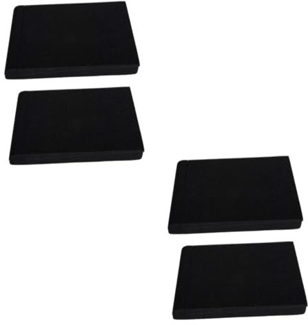 Toyvian 4pcs Noise Isolation Pad Acoustic Soundproof Mat Sponge Cushion for Voice Box Speaker Isolation Sound Insulation