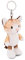 NICI Schlüsselanhänger Katze 10cm braun - Plüsch-Begleiter Kuscheltieranhänger mit Schlüsselring für Schlüsselband, Schlüsselbund & Schlüsselhalter
