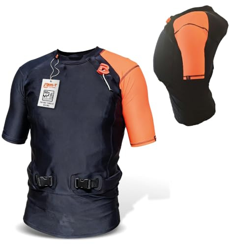 Res-T Schwimmweste - Manuell aufblasbare Schwimmhilfe mit extra starkem Auftrieb 80N - für maximale Bewegungsfreiheit auf dem Wasser - Unisex